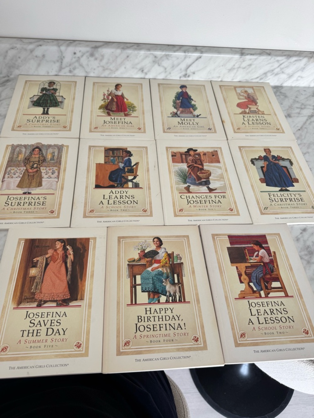 American Girl Story Book Set with Cream and Beige Covers